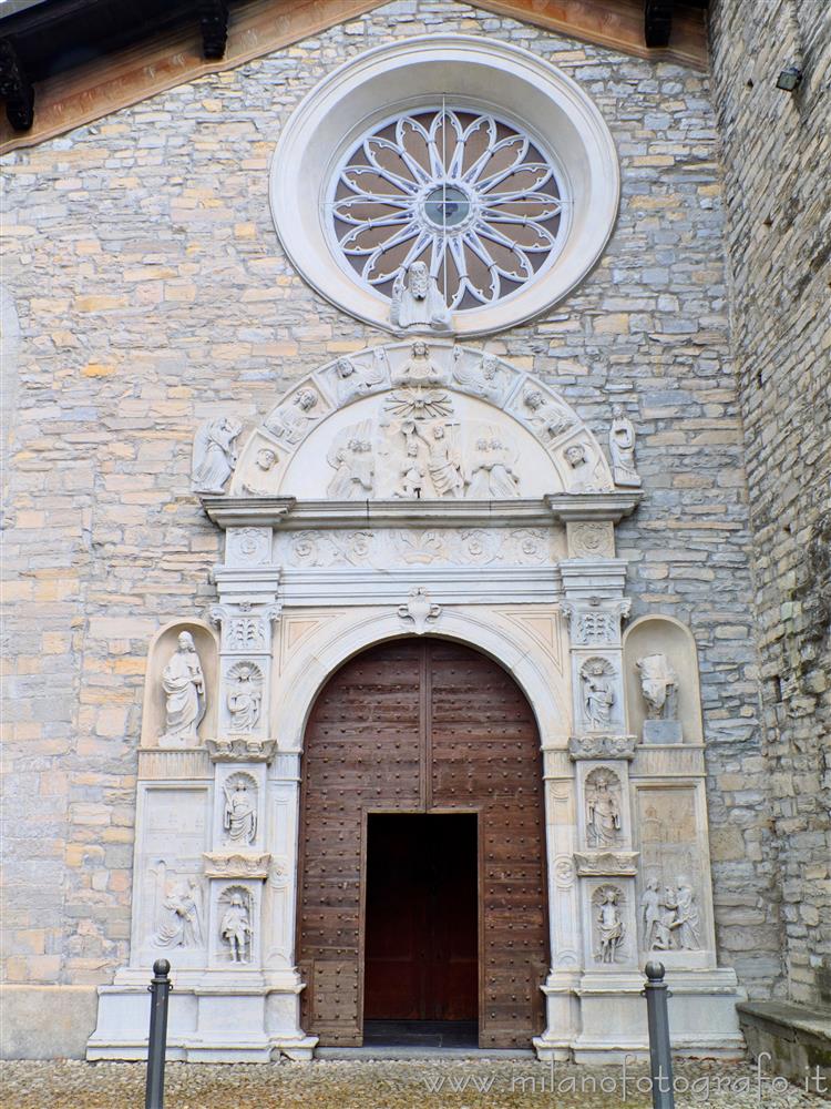 Torno (Como, Italy) - Portal of the Church of Saint John the Baptist